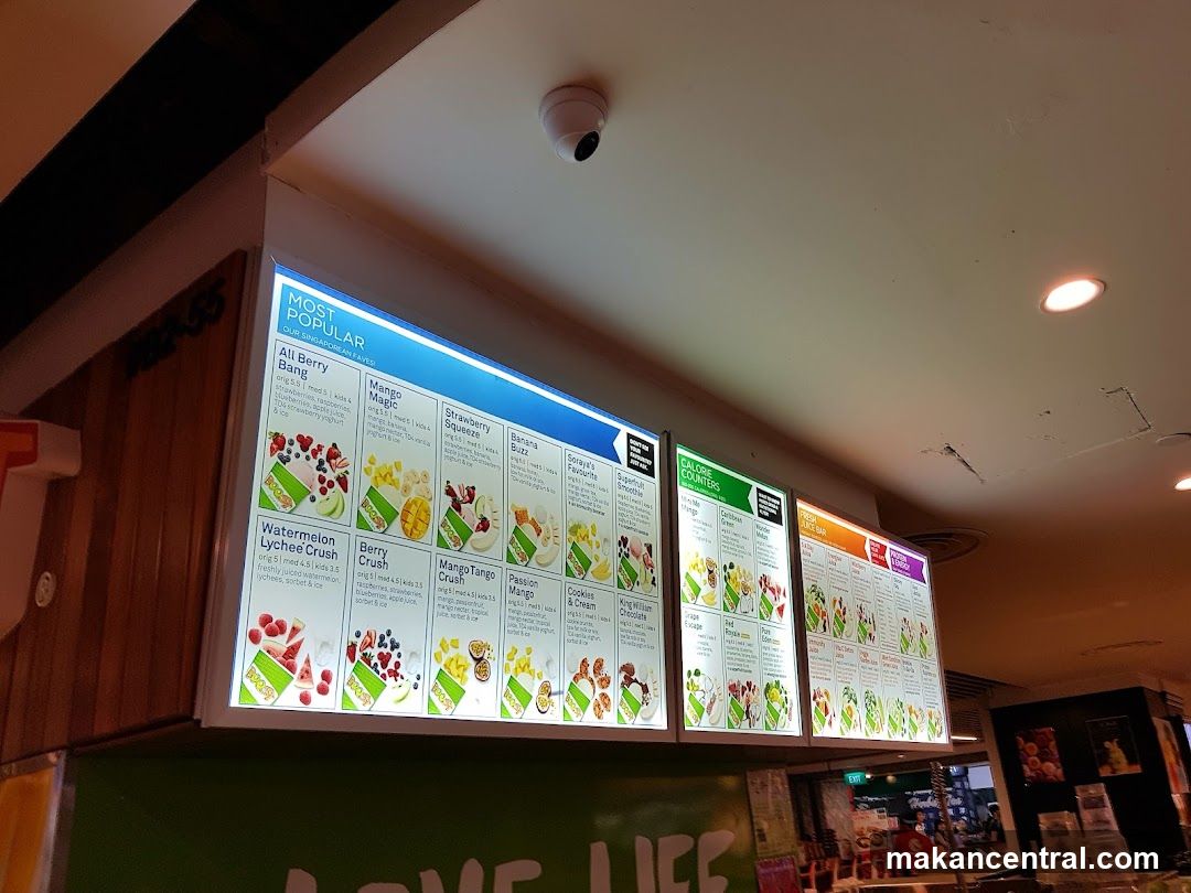 Boost Juice Menu