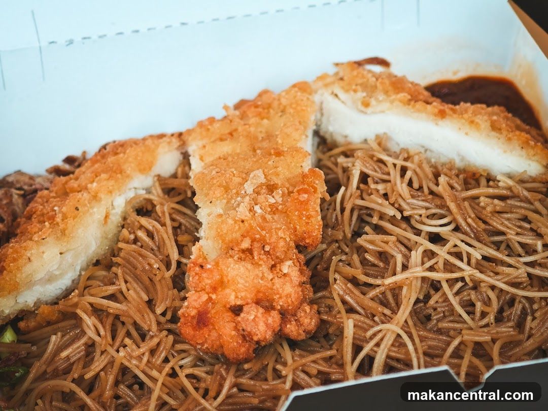 Fried Chicken and Noodles