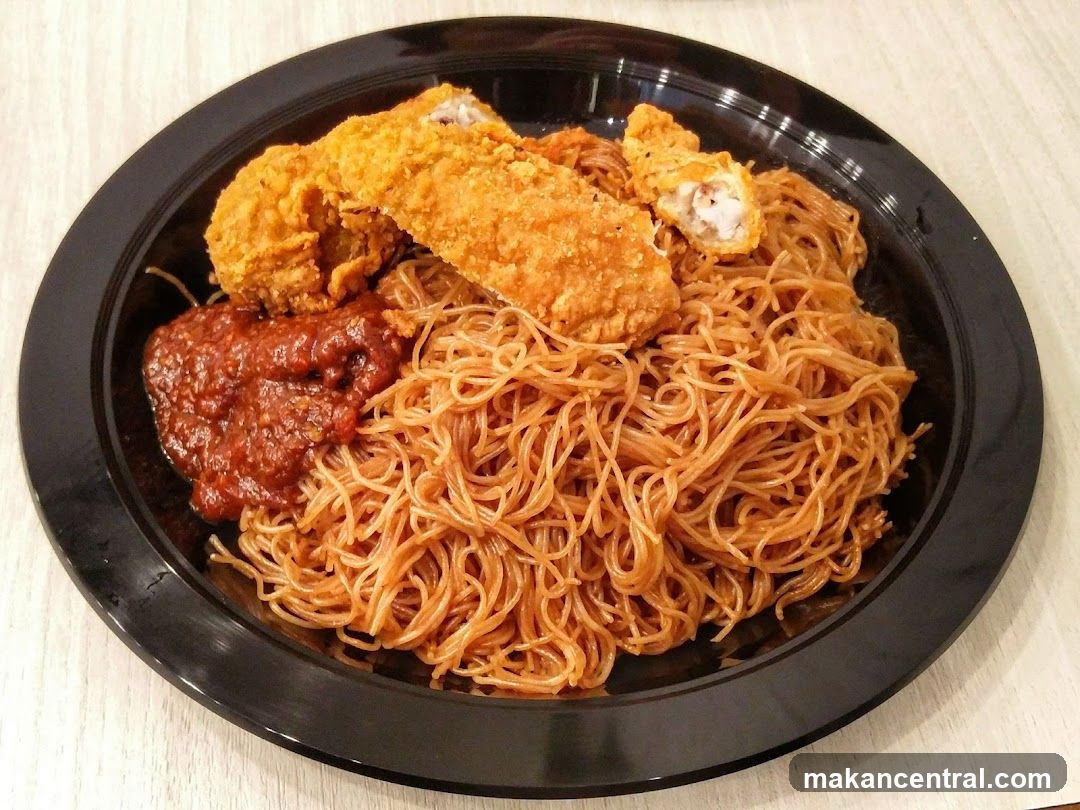 Fried Chicken with Noodles