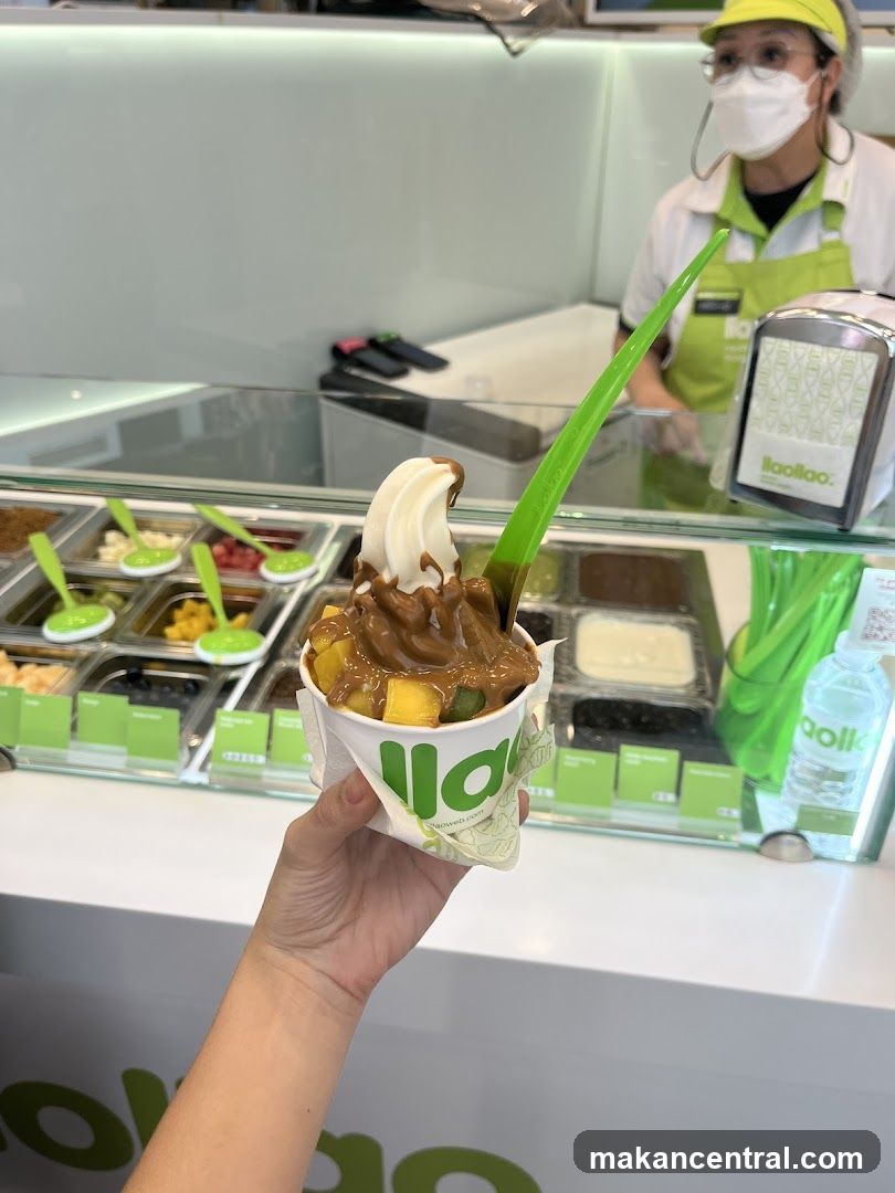 Frozen Yogurt with Toppings