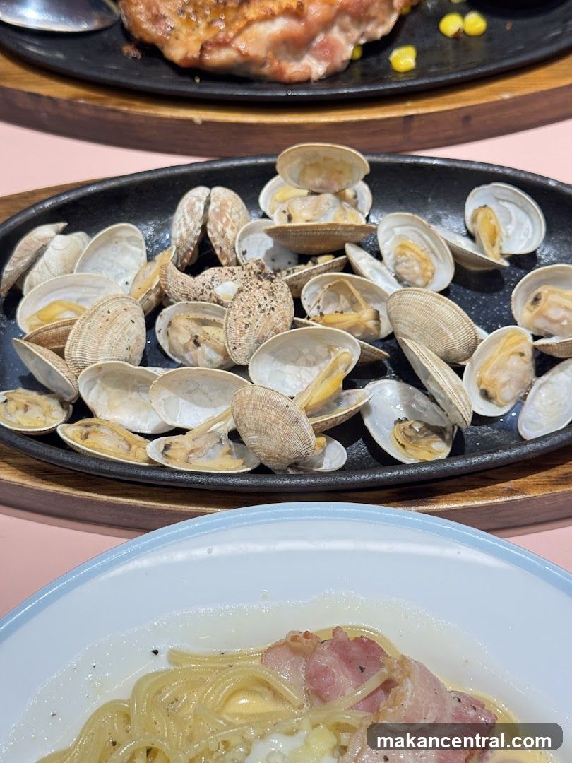 Steamed Clams and Pasta