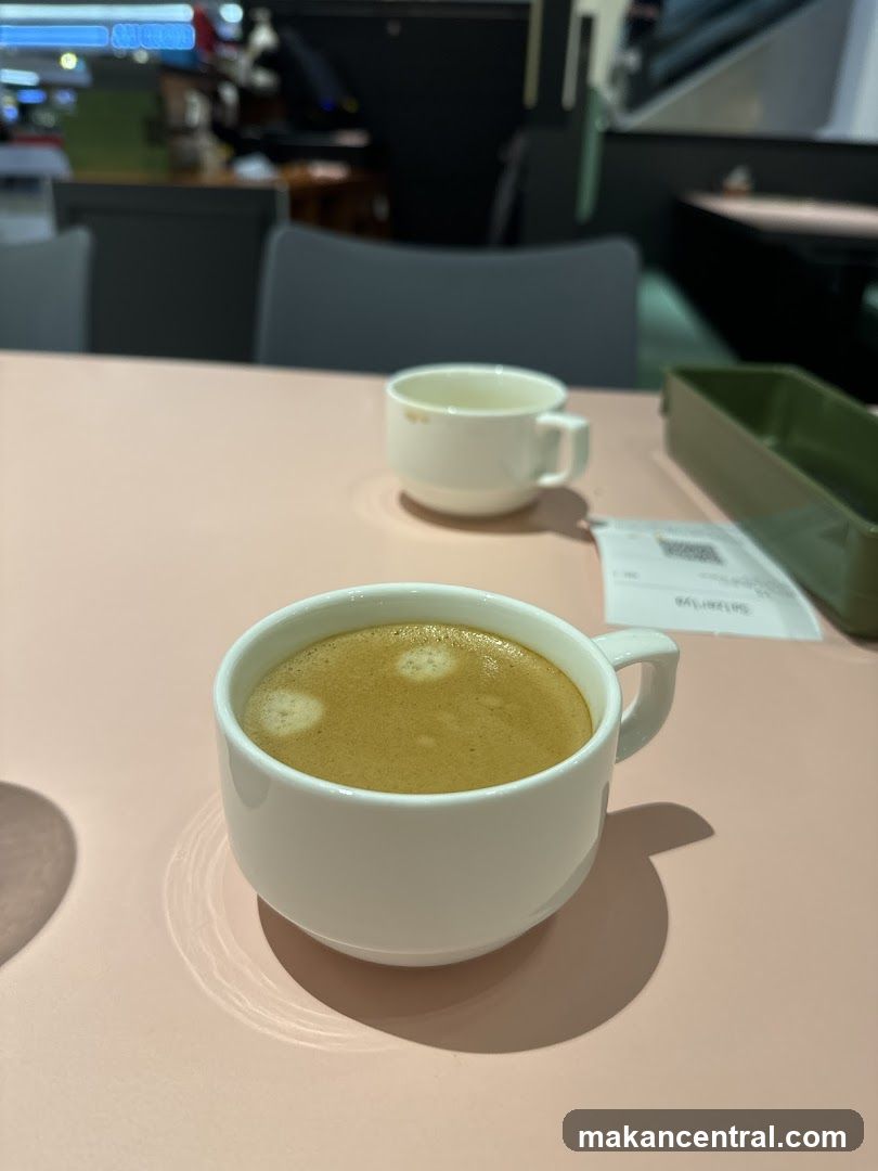 Coffee on a Pink Table
