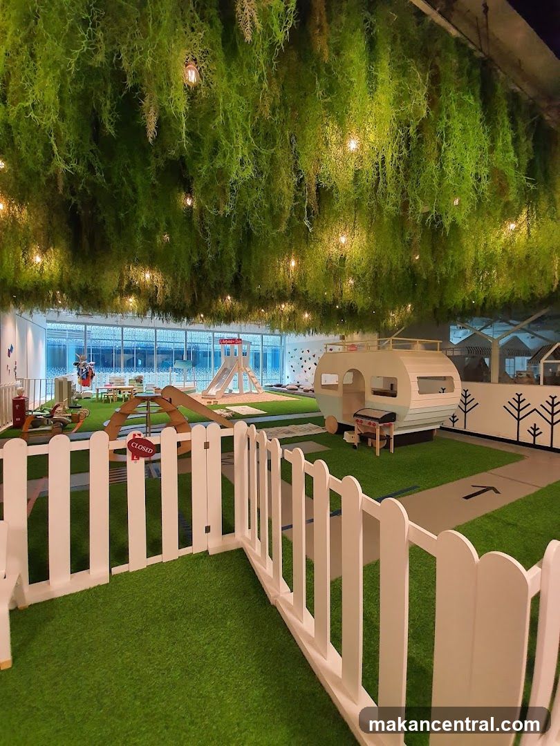Indoor Playground with Hanging Greenery
