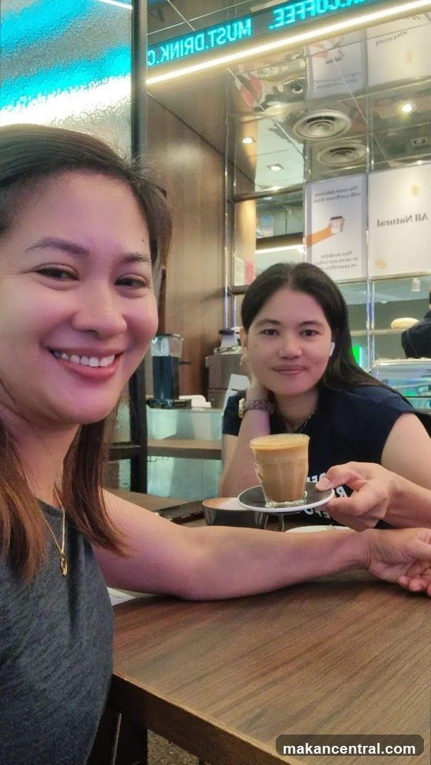 Two women enjoying coffee