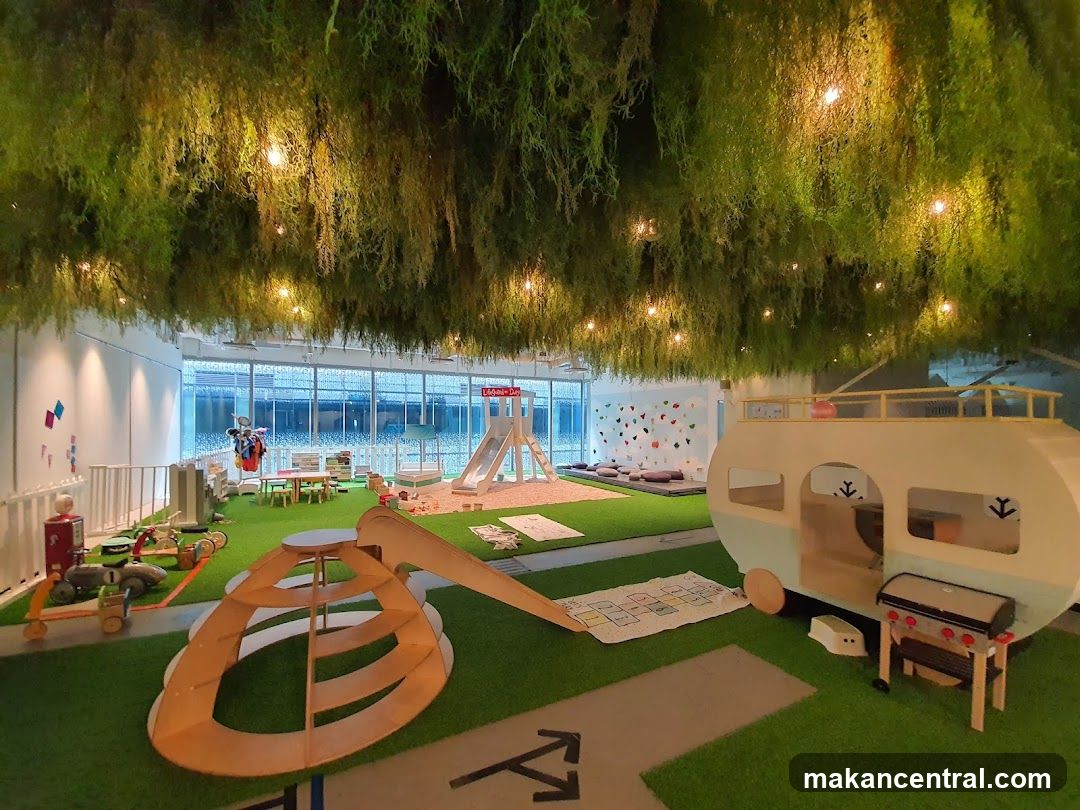 Indoor Playground with Camper Van and Slide
