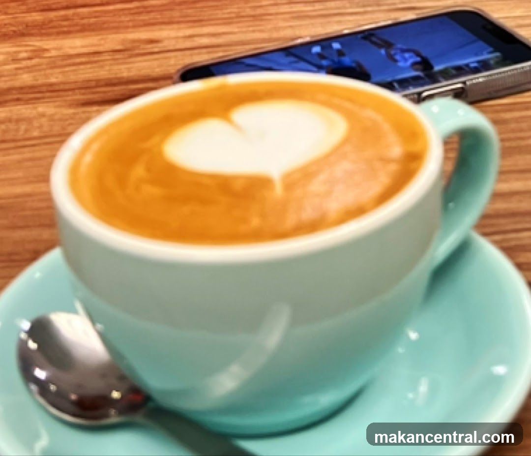 Latte with Heart Art