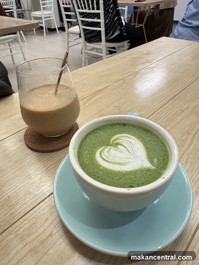 Matcha Latte and Coffee