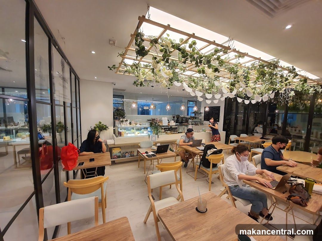 Cafe Interior with Patrons