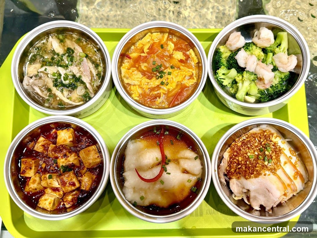 Six Bowls of Chinese Food