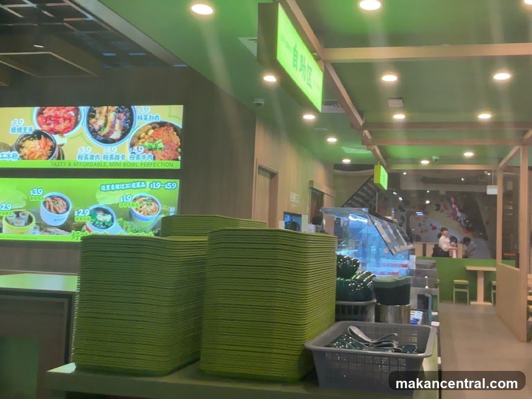 Restaurant Interior with Menu Display