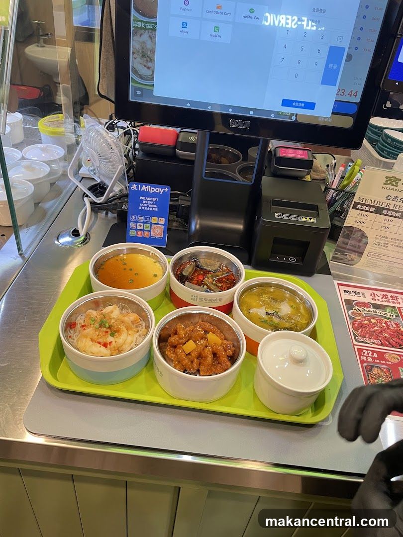 Food Tray and Payment Terminal