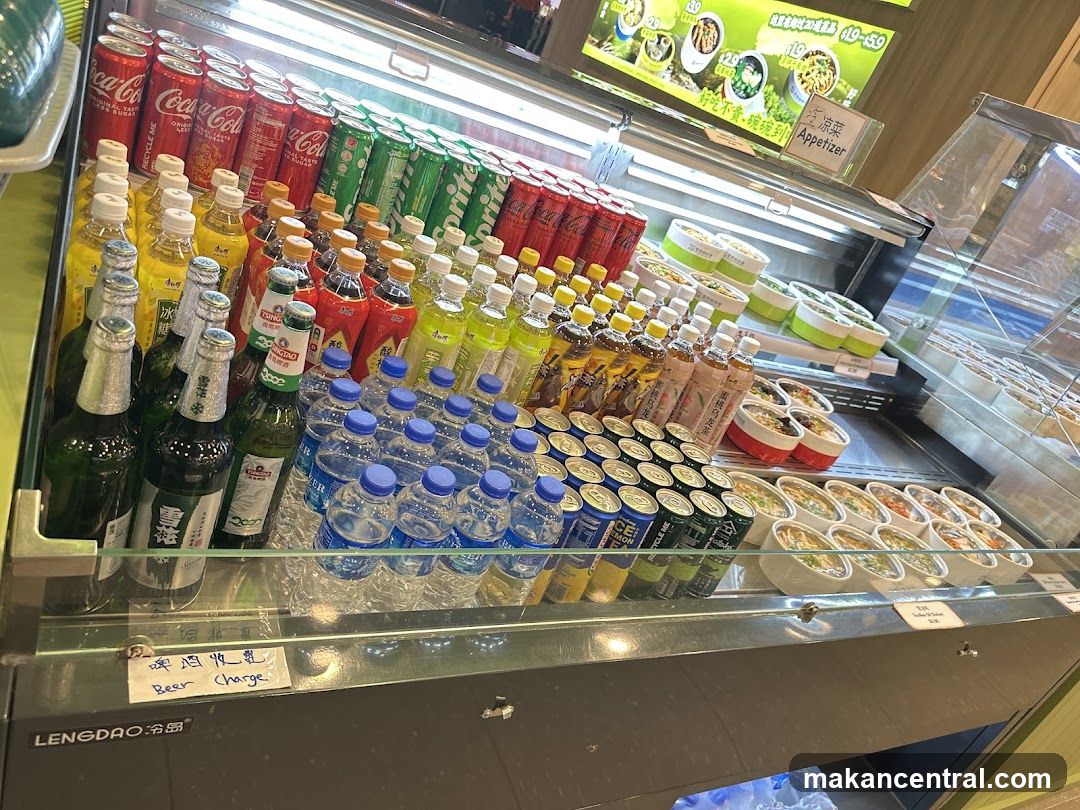 Beverages and Prepared Foods Display