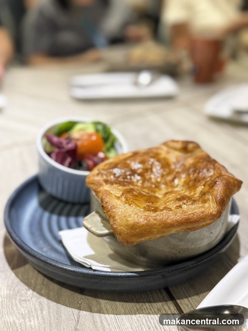 Pot Pie with Side Salad