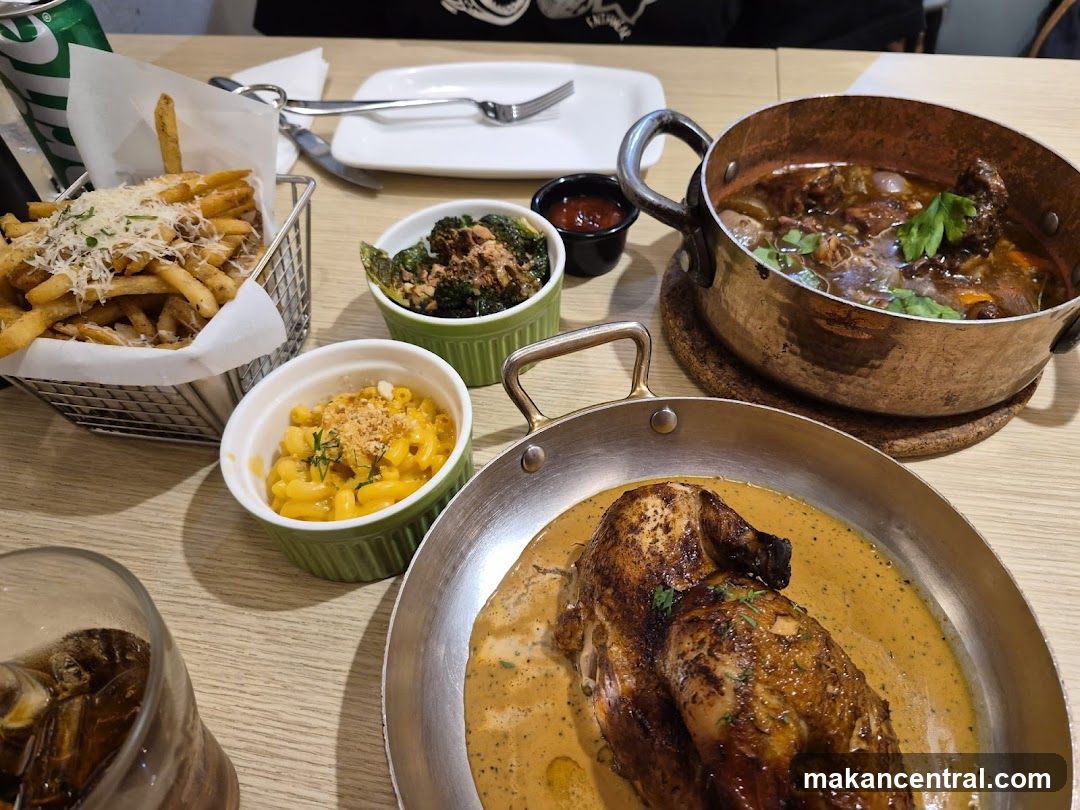 Table with various dishes