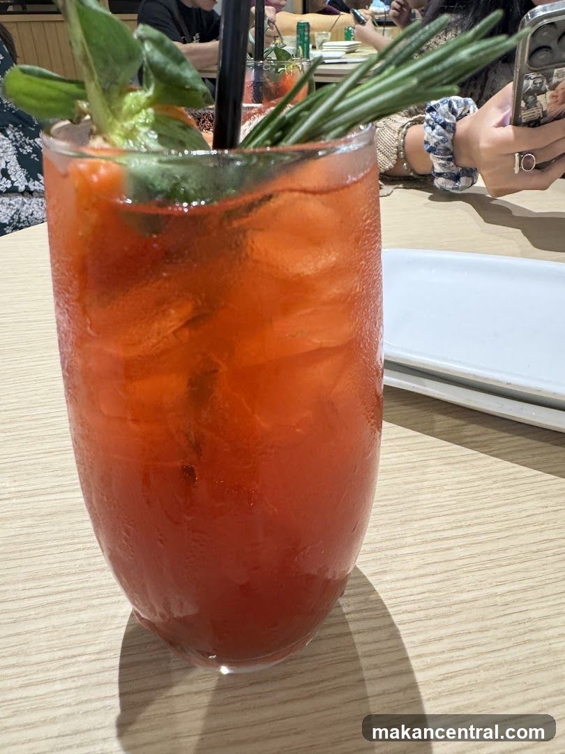 Strawberry and Rosemary Drink