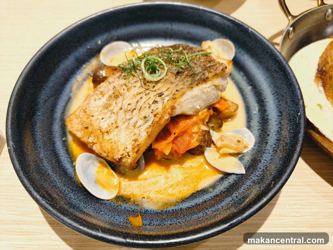 Seared Fish with Clams