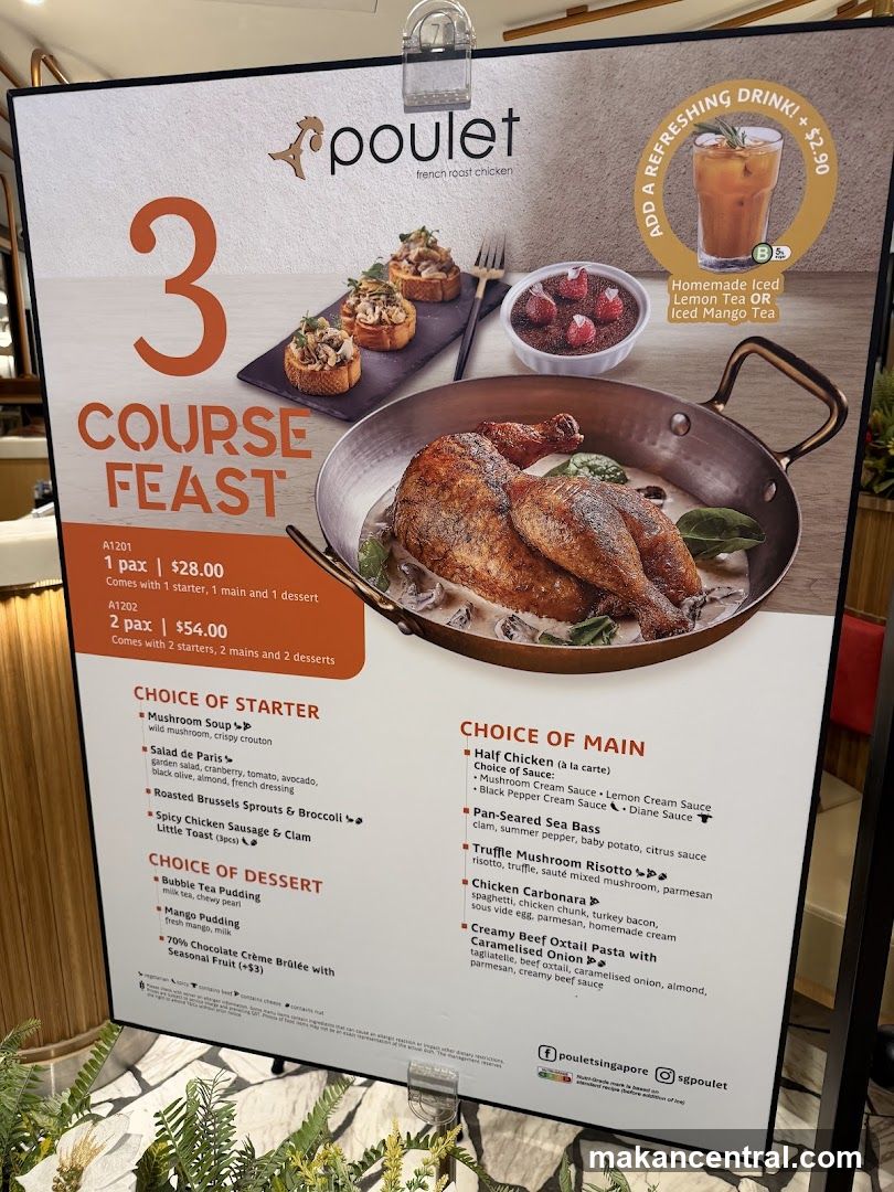 Poulet 3 Course Feast