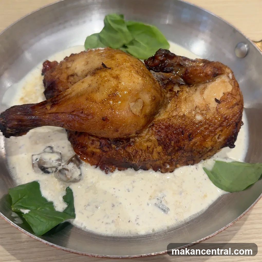 Roasted Chicken with Cream Sauce