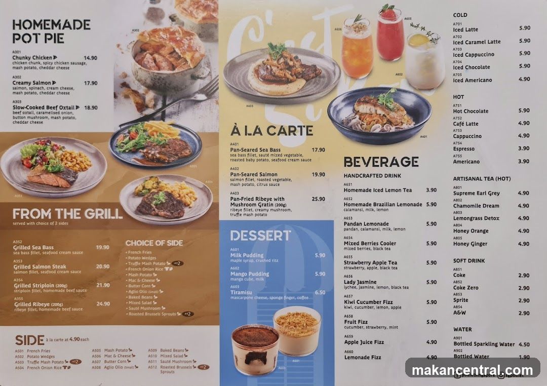 Poulet Menu