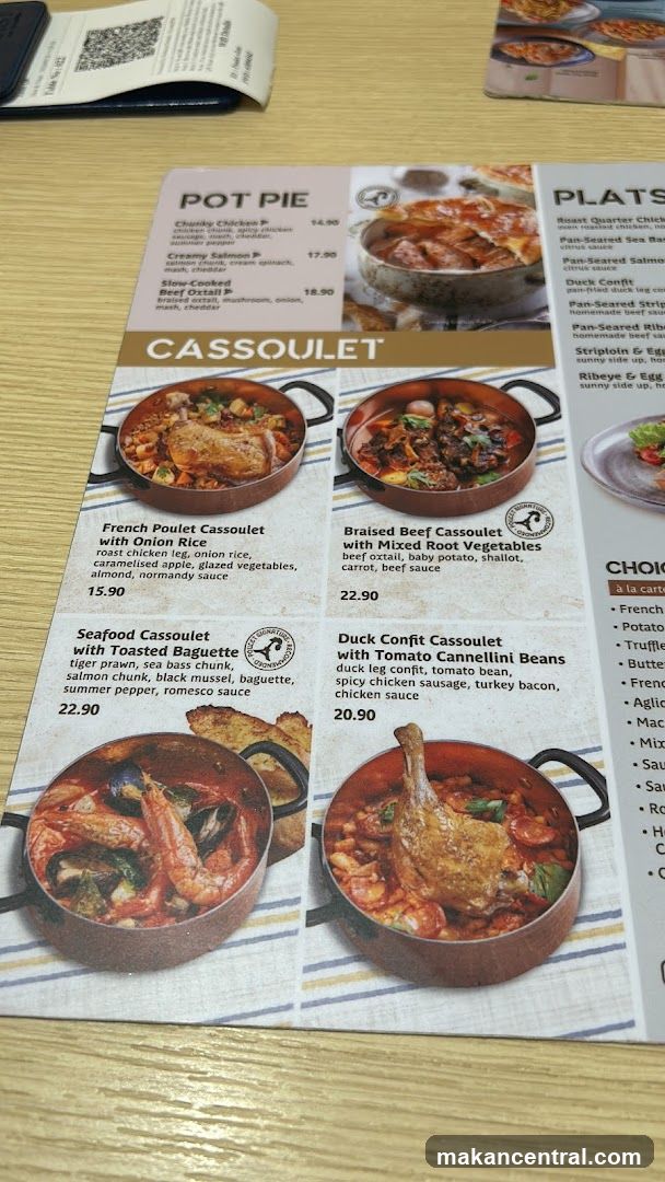 Cassoulet Menu