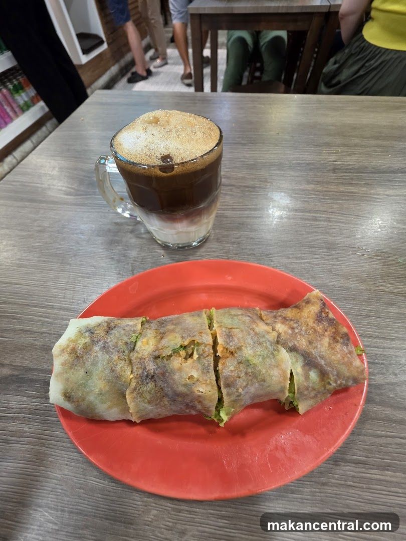 Coffee and Spring Roll