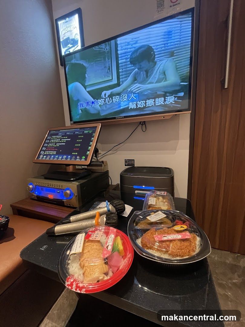 Karaoke Room with Food