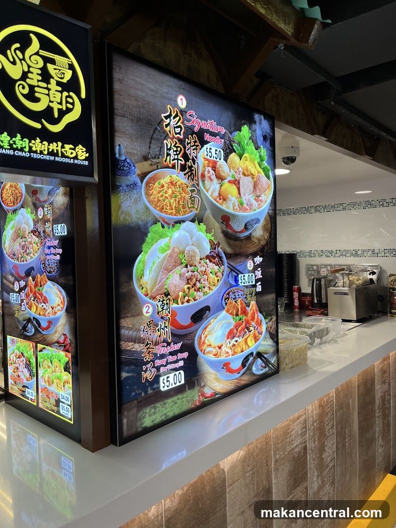 Noodle House Menu Display