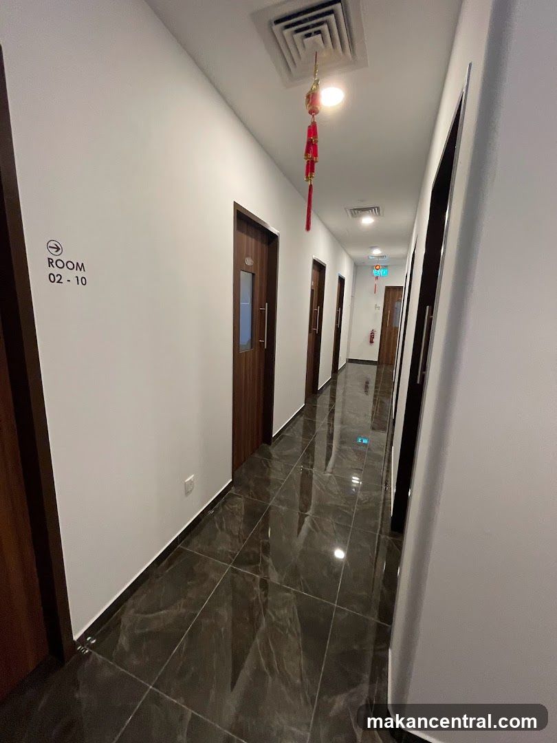Hallway with Doors