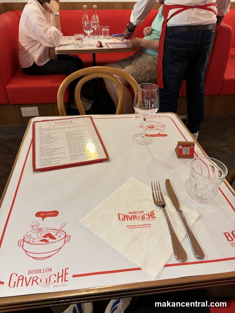 Bouillon Gavroche Menu