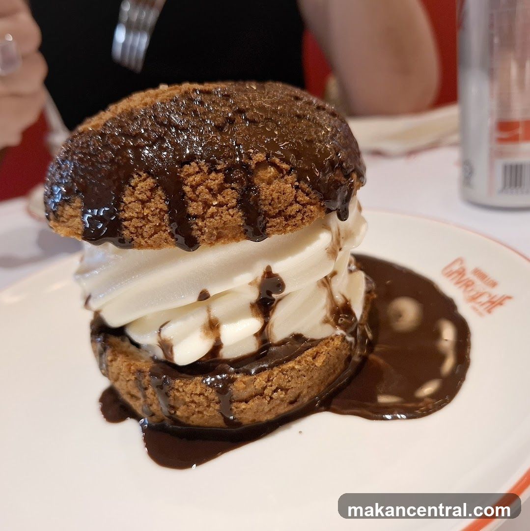 Dessert with Ice Cream and Chocolate