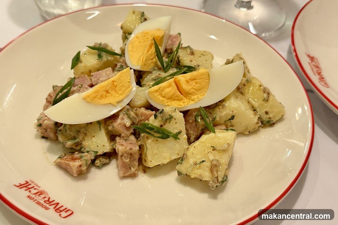Potato Salad with Ham and Egg