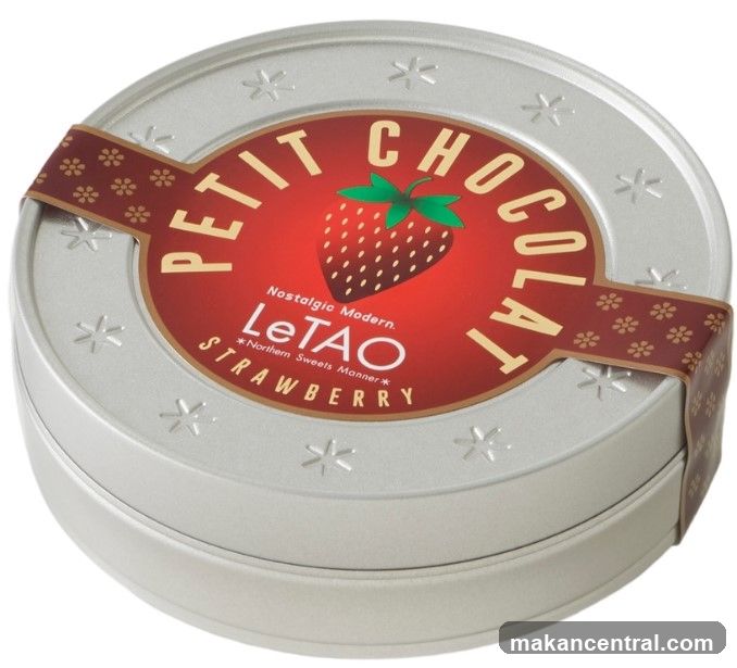 LeTAO Petit Chocolat Strawberry Tin