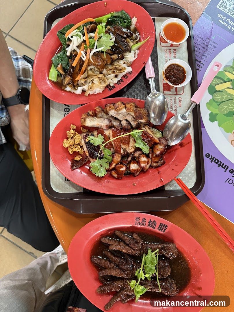 Three Plates of Food
