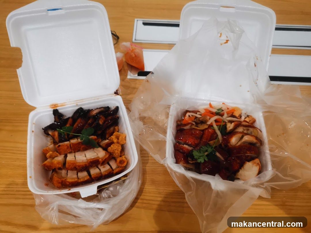 Takeout Containers with Roasted Meats