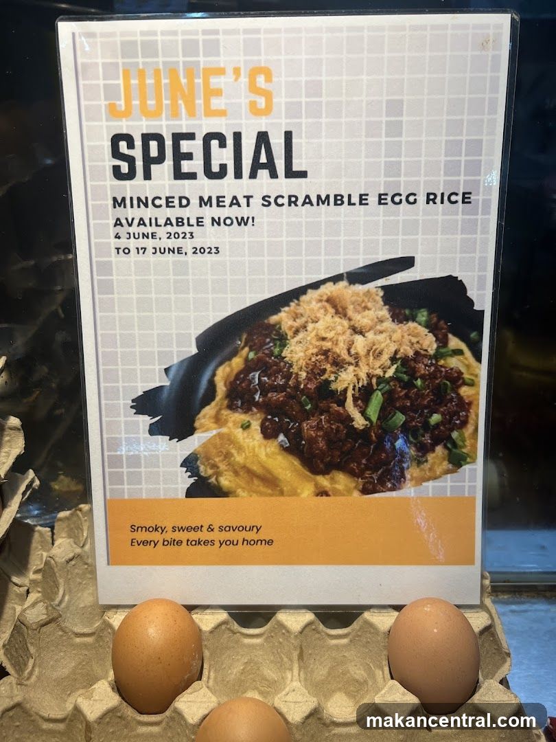 June's Special - Minced Meat Scramble Egg Rice