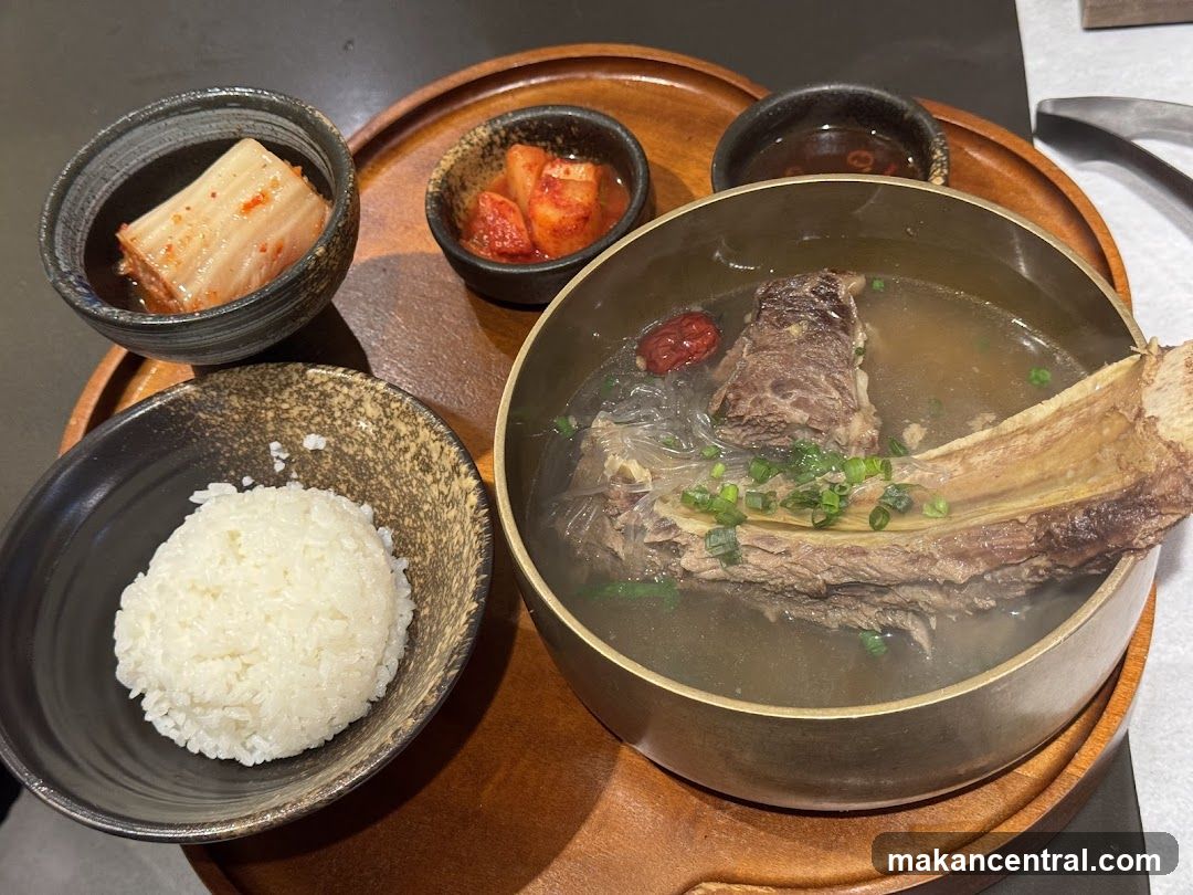 Korean Beef Soup with Sides
