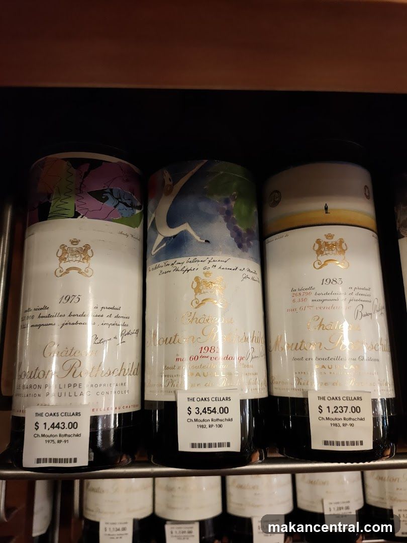 Chateau Mouton Rothschild Wine Bottles