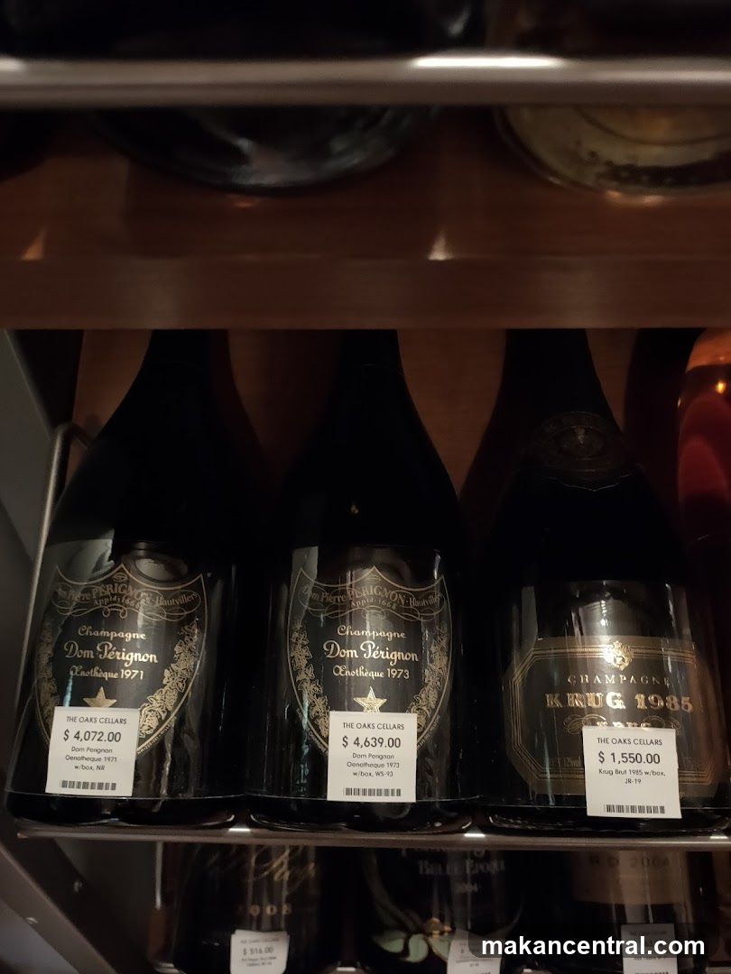 Champagne Bottles on Display