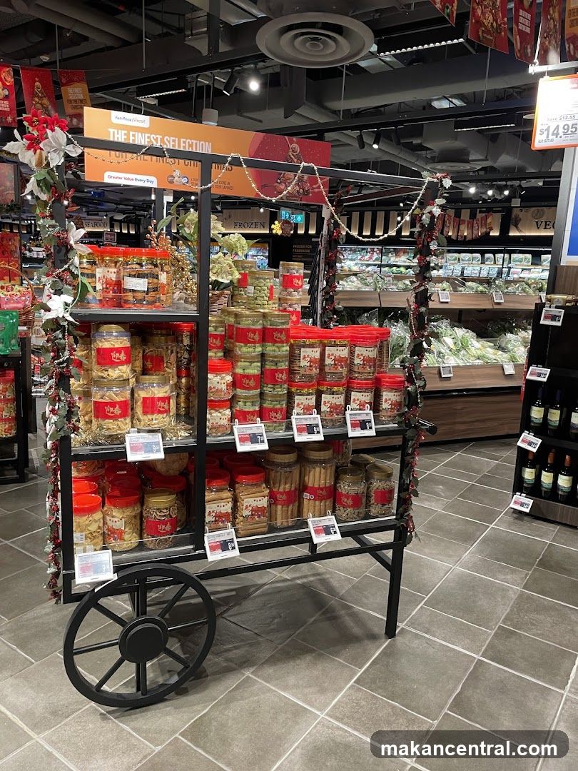 Christmas Food Display Cart