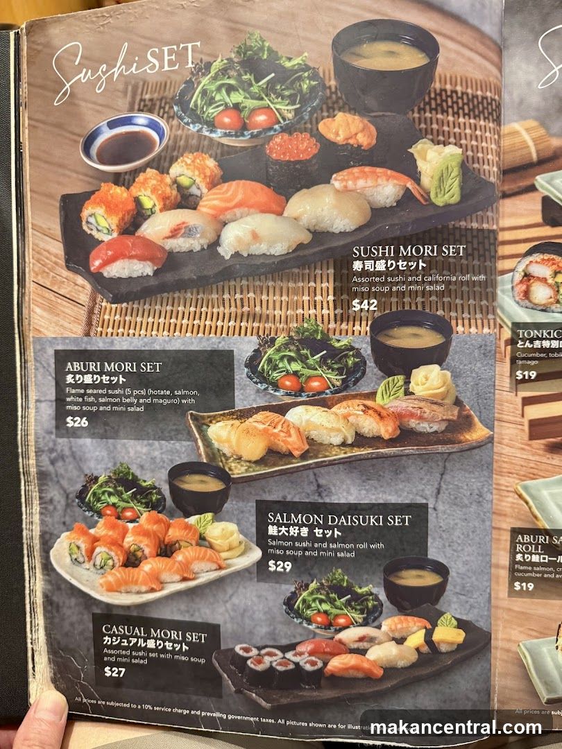 Sushi Set Menu