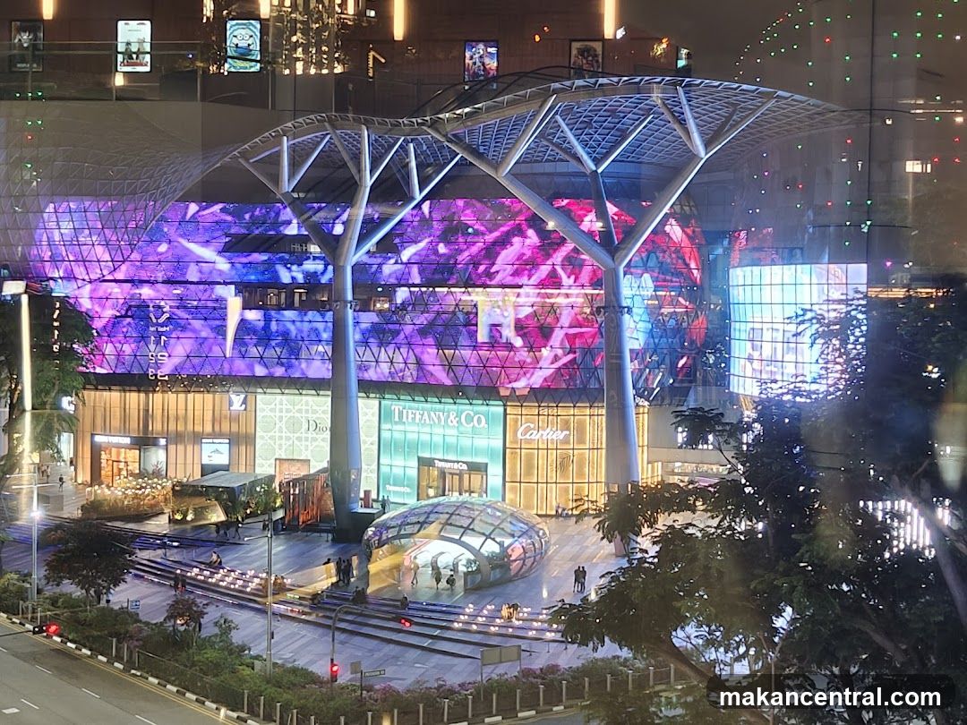 Modern Shopping Complex at Night
