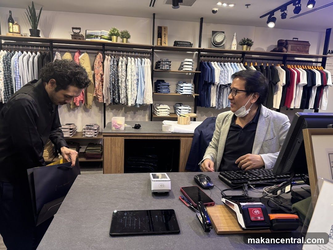 Retail store interior with staff