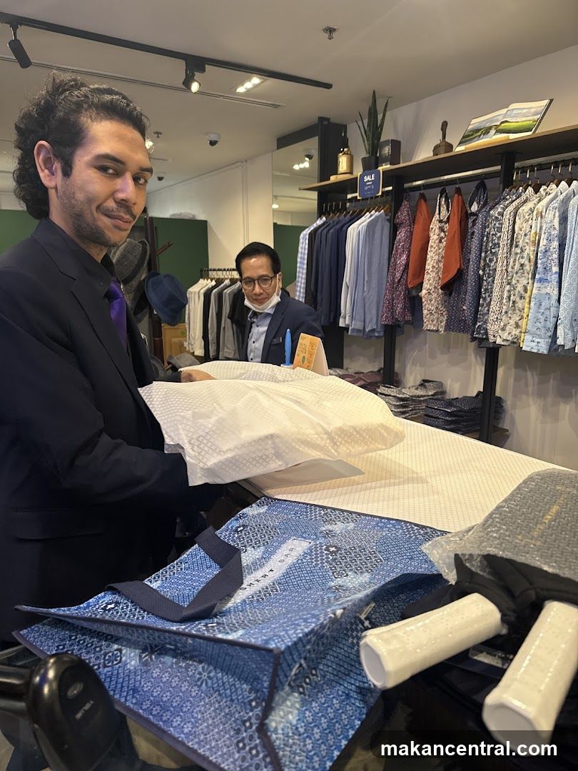 Sales associates in a clothing store