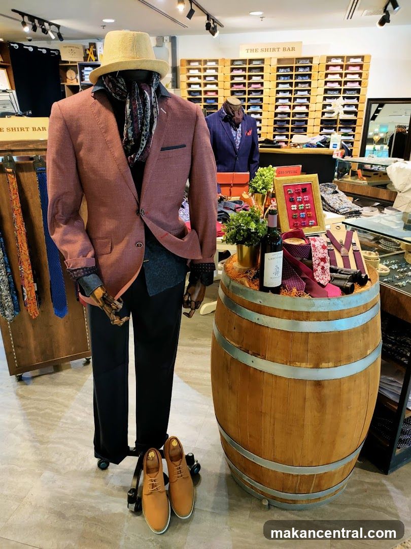Mannequin display in a clothing store