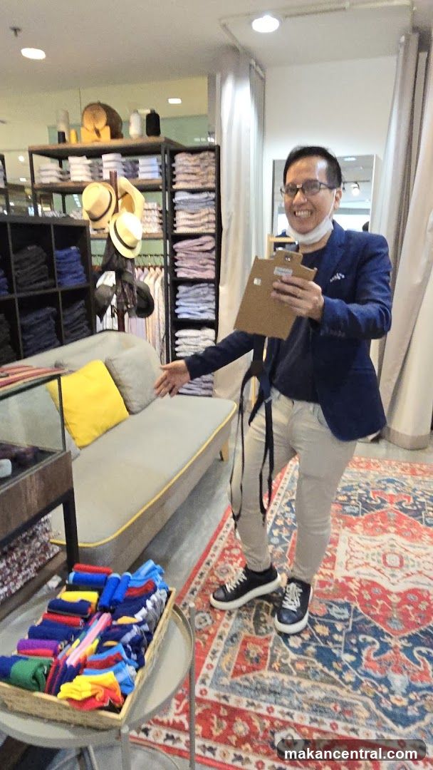 Man in a clothing store