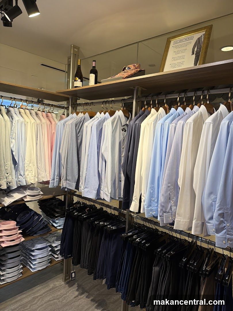 Men's Dress Shirts and Pants Display