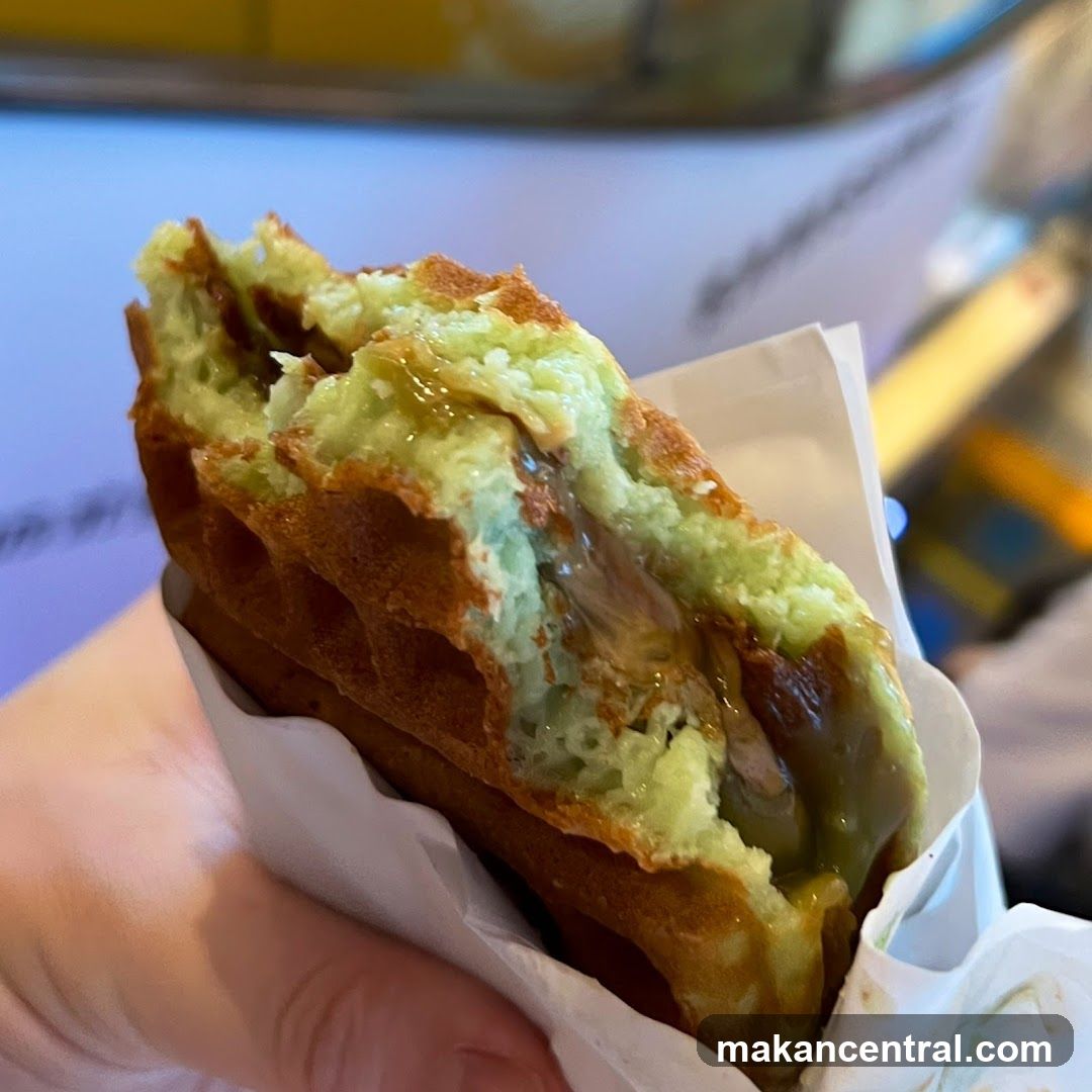 Waffle with Green Filling
