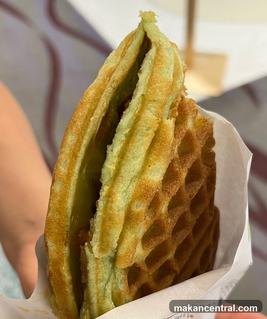 Waffle with Green Filling