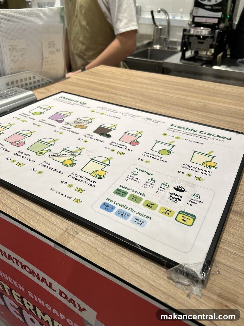 Shake It Up & Freshly Cracked Menu
