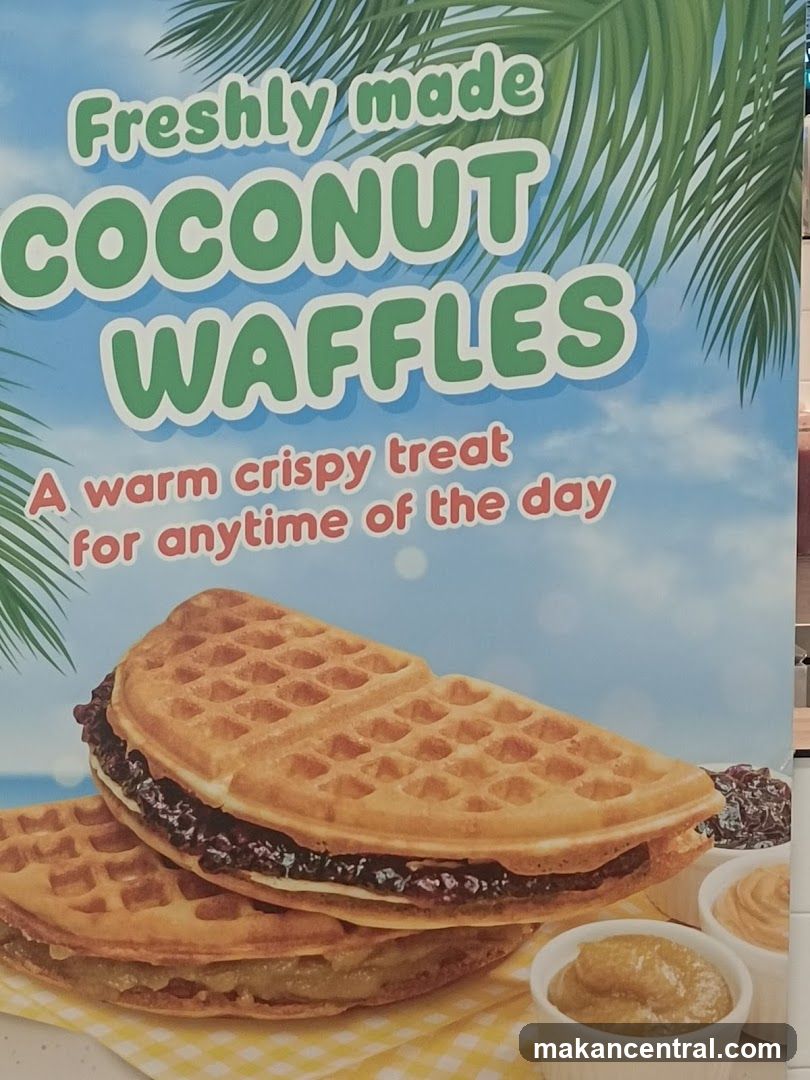 Coconut Waffles Advertisement